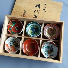 Lot de 6 assiettes de fèves