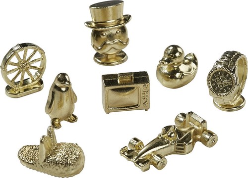 Monopoly jetons doré jeu - monopoly,