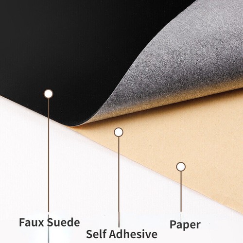 Adhésif uni faux daim tissu - uni,