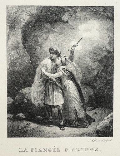Fiancee abydos lithographie - fiancee,