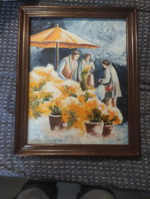 Ancien tableaau huile sur - huile,