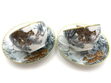 Lot de 2 tasses et soucoupes