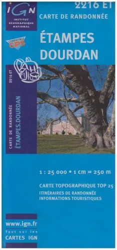 Carte randonnée étampes - carte,