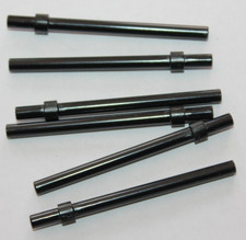 6 x Lego Black Bar 6L with Thick Stop 63965 set 8018 10195 8088 8038 8037 20010