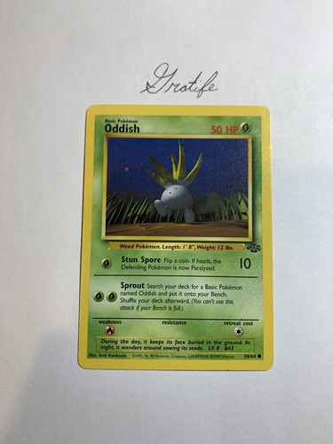 Pokemon tcg oddish jungle - pokemon, tcg: