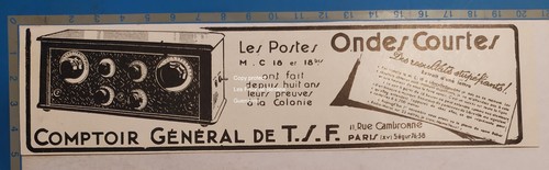 Postes ondes courtes comptoir - postes,