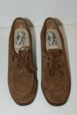 HUSH PUPPIES Escarpins à Lacets Daim Marron Naturel T 38 TBE