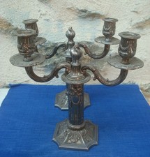 V73 Paire de Chandelier Métal