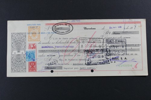 Ancien document bancaire sidol - ancien,