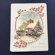 Christmas Card 19thC Hildesheimer Carte Ancienne Noël Fin XIXè