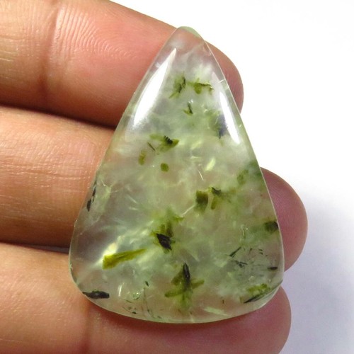Vert prehnite rutile cabs - vert,