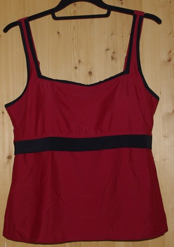 Haut tankini bordeaux noir - haut,