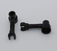 2 x Lego Black Bar 1x3 with Clip ref 4735 set 6780 7184 4184 1682 6750 4735 6286