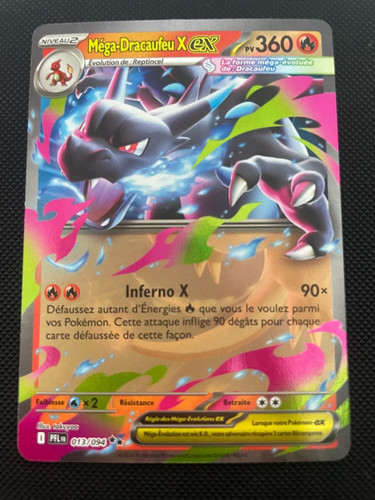 Carte pokémon méga dracaufeu - carte, méga-dracaufeu