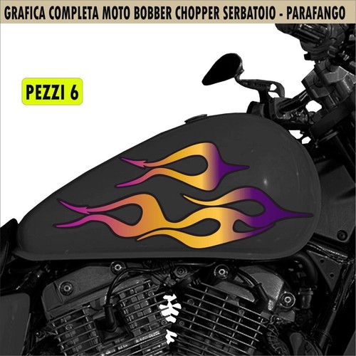 Kit autocollants moto bobber - autocollants,