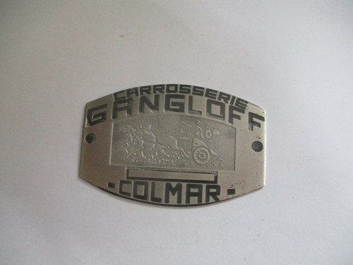 Nameplate sign gangloff - sign,