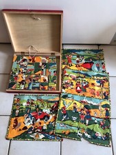 ancien jeu de 30 cubes bois