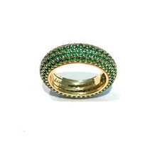 Anneau de Bande Pavé Zircons