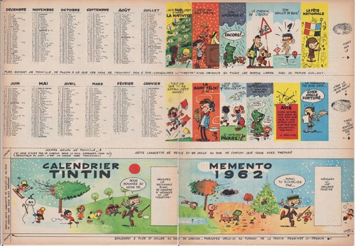 Tintin kuifje calendrier - -,