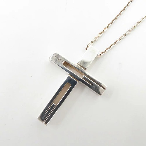 Collier croix découpée - , gucci