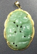 Chinois Vintage Sculpté Vert