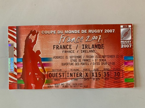 Ticket match rugby - ticket, world