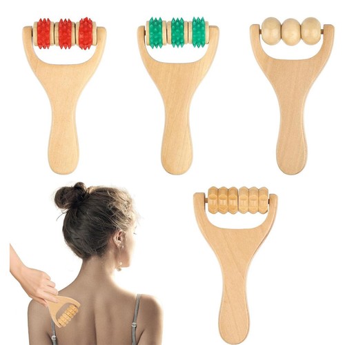 Rouleau massage bois - de,