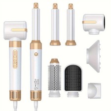 Tinsol 7-en-1 Brosse Sèche-Cheveux Ionique Lisseur Boucleur Diffuseur Pro