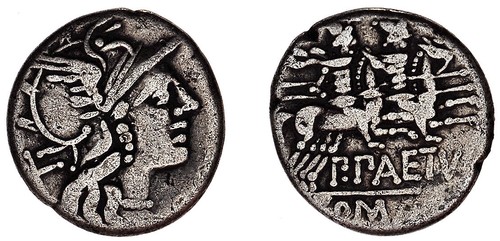 Denarius denier aelia - -, denier.