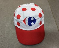 CASQUETTE CAP VELO CYCLISME MAILLOT A POIS GRIMPEUR TOUR DE FRANCE CARREFOUR N°1
