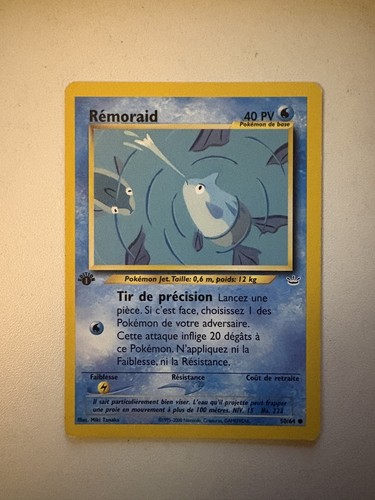 Carte pokémon rémoraid 64 - pokémon,