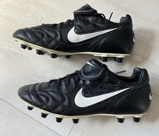 NIKE FOOTBALL VINTAGE 1997, TIEMPO PREMIER FG, TAILLE 44.5, PIÈCE DE COLLECTION