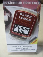 présentoir publicitaire cigarettes black lemon.
