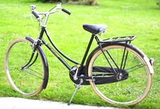 Grand vélo anglais noir  RALEIGH - vintage - mixte - cadre 56 cm - L - Bon état