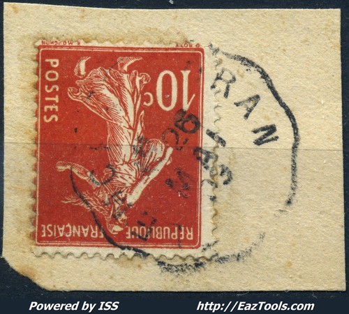 France semeuse 10c - semeuse, cachet