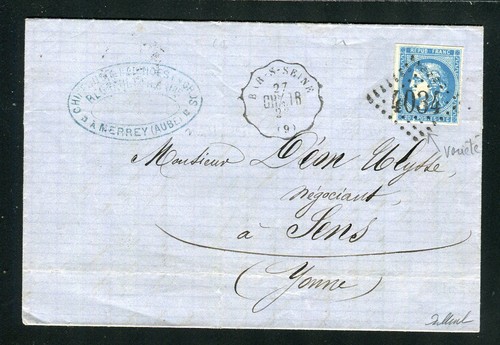 Rare lettre merrey pour - de,