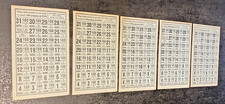 Lot de 5 Ticket de