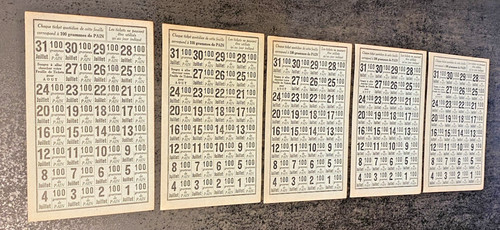Lot ticket de - ticket,