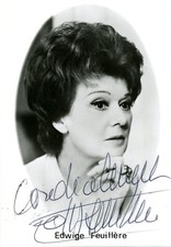 Edwige FEUILLERE AUTOGRAPHE Autograph Autogramm DEDICACE PHOTO SIGNEE signed