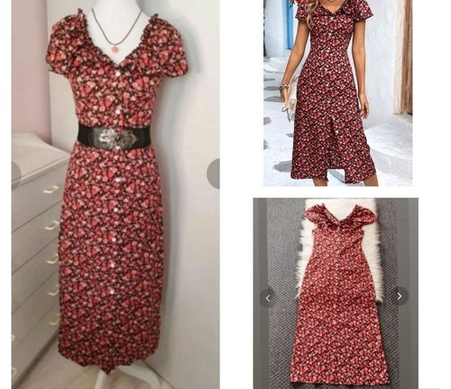 Robe longue boutonnée - boutonnée, a