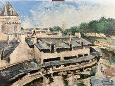 Huile signée datée Les