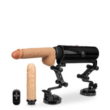 Fucking love machine avec godes chauffant et vibrant - Machine sexuelle à pénétr