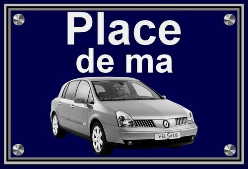 Plaque place ma renault - ", de