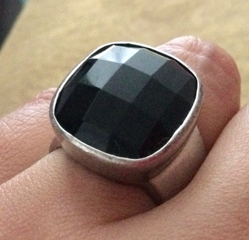 Grosse bague ancienne argent - grosse,