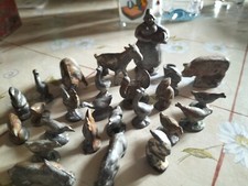 26 Quiralu - Lot d Animaux de la ferme coq poule chevre cochon poules fermiere