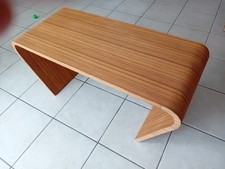 Table basse bois cintree