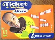TICKET TÉLÉPHONE ALIZÉS 31/10/2004 CARTE PREPAYÉE PREPAID CALLING CARD GUYANE