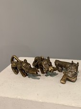 3 Poids Akan Ancien En Bronze