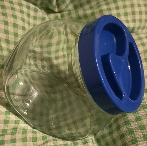 Ancien bocal verre - en, à