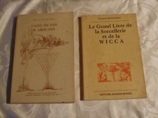 2 LIVRES/histoire des faits de sorcellerie/livre de  sorcellerie et de la WICCA